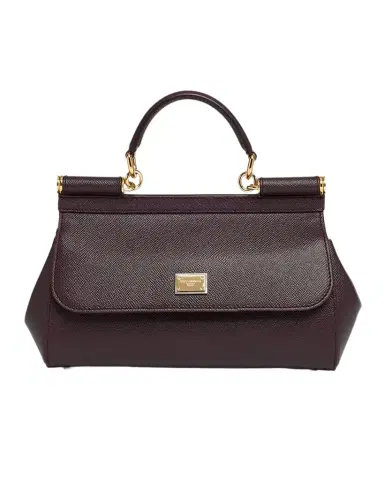 Dolce & Gabbana Sicily Leather Top-Handle Bag | Thumbnail 1