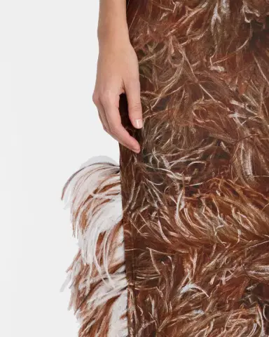 Loewe Feather Detail Tank Maxi Dress | Thumbnail 4 Loewe Feather Detail Tank Maxi Dress | Thumbnail 4