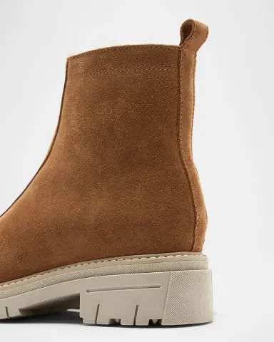 La Canadienne Delta Shearling-Lined Suede Booties | Thumbnail 2
