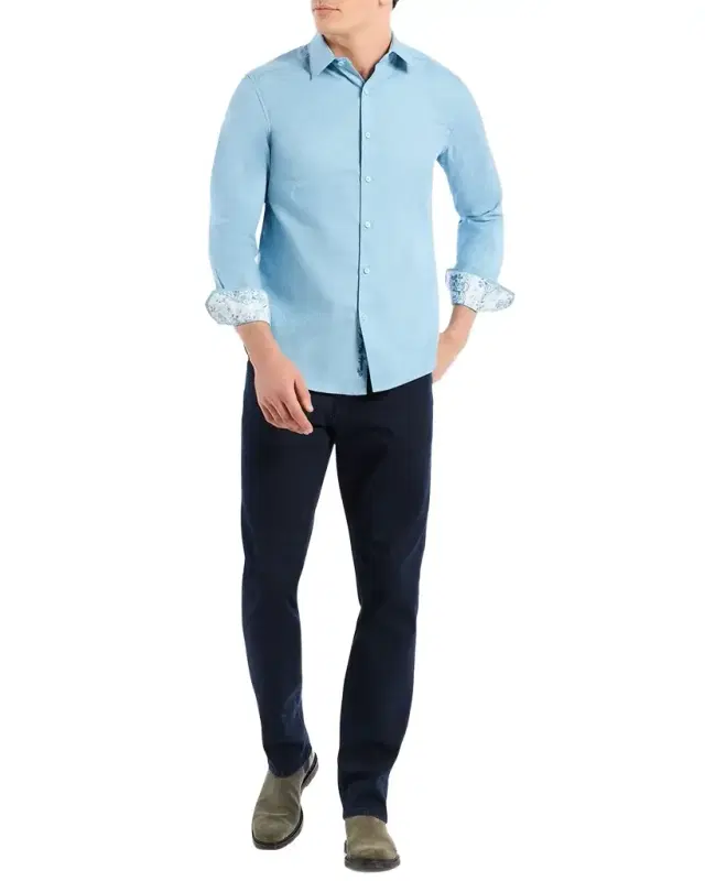 Men 's Odyssey Jacquard Stretch Sport Shirt