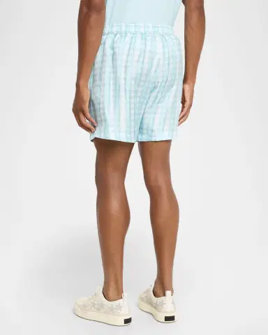 AMIRI Men's Silk MA Quad Bowling Shorts | Thumbnail 2 AMIRI Men's Silk MA Quad Bowling Shorts | Thumbnail 2