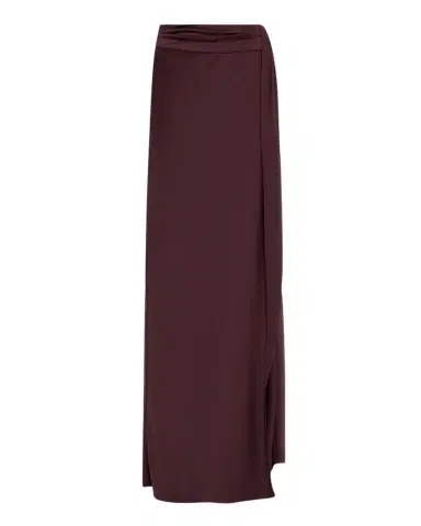 Lapointe Lightweight Satin Asymmetric Maxi Skirt | Thumbnail 1