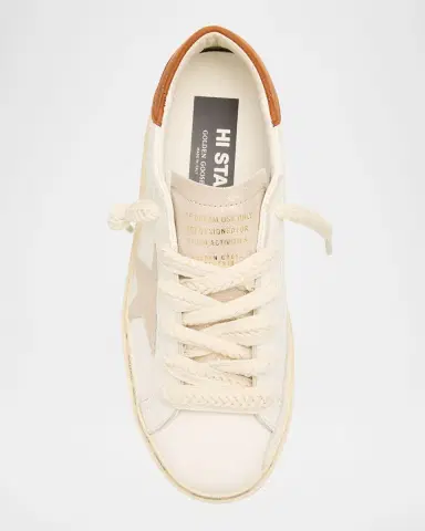 Golden Goose Hi-Star Leather Low-Top Sneakers | Thumbnail 6