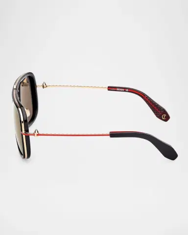 Christian Louboutin Men's LB0013M Metal Aviator Sunglasses | Thumbnail 3 Christian Louboutin Men's LB0013M Metal Aviator Sunglasses | Thumbnail 3