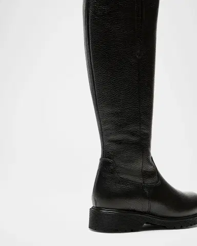 La Canadienne Harry Shearling-Lined Pebbled Leather Knee-High Boots | Thumbnail 3