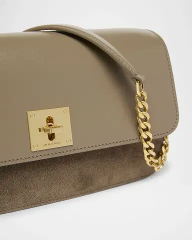 Golden Goose Gioia Flap Leather Shoulder Bag | Thumbnail 6