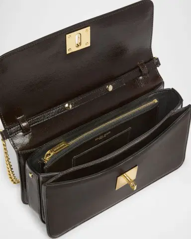 Golden Goose Gioia Shiny Wavy Leather Shoulder Bag | Thumbnail 4
