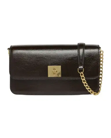 Golden Goose Gioia Shiny Wavy Leather Shoulder Bag | Thumbnail 1