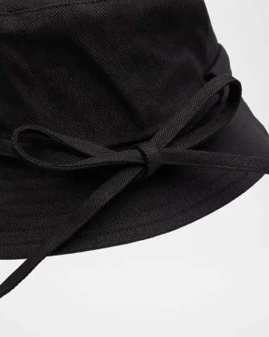 Jacquemus Men's Gadjo Knotted Cotton Bucket Hat | Thumbnail 2 Jacquemus Men's Gadjo Knotted Cotton Bucket Hat | Thumbnail 2