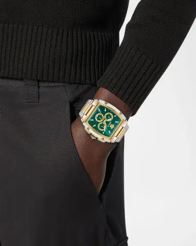 Versace Dominus 42x50mm Two Tone Chronograph Watch | Thumbnail 2