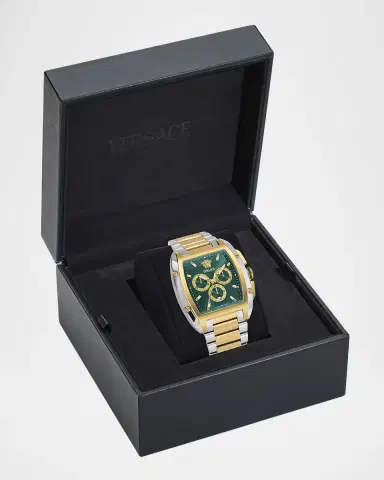 Versace Dominus 42x50mm Two Tone Chronograph Watch | Thumbnail 5