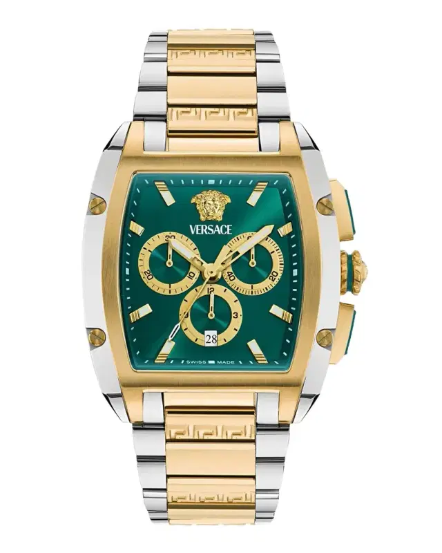Versace Dominus 42x50mm Two Tone Chronograph Watch