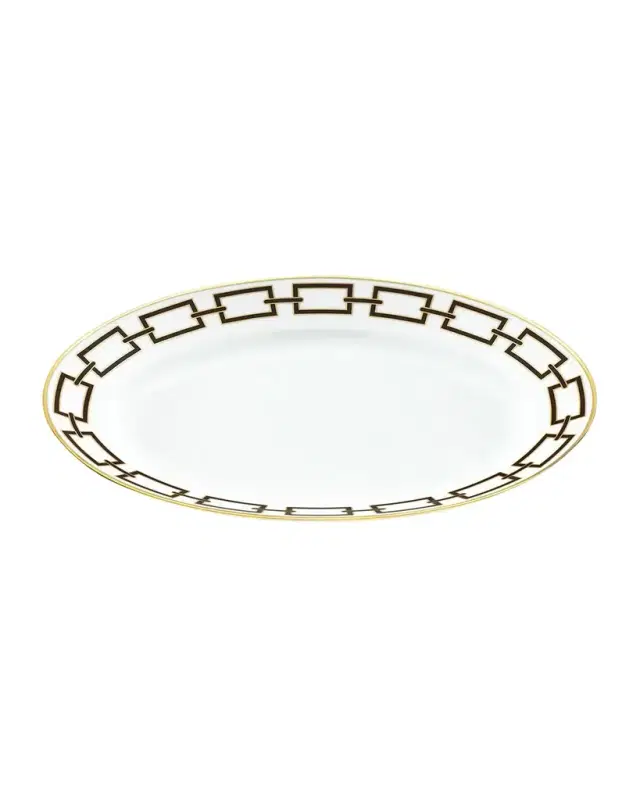 GINORI 1735 Catene Ebano Oval Flat Platter