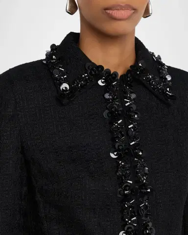 Dolce & Gabbana Short Sequined Stretch Mat Jacket | Thumbnail 5 Dolce & Gabbana Short Sequined Stretch Mat Jacket | Thumbnail 5