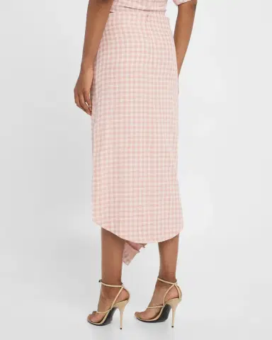 JBQ Novie Draped Plaid Midi Skirt | Thumbnail 3 JBQ Novie Draped Plaid Midi Skirt | Thumbnail 3