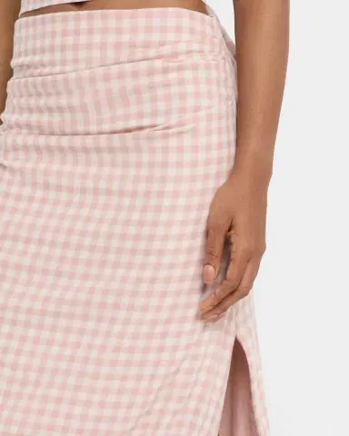 JBQ Novie Draped Plaid Midi Skirt | Thumbnail 5 JBQ Novie Draped Plaid Midi Skirt | Thumbnail 5