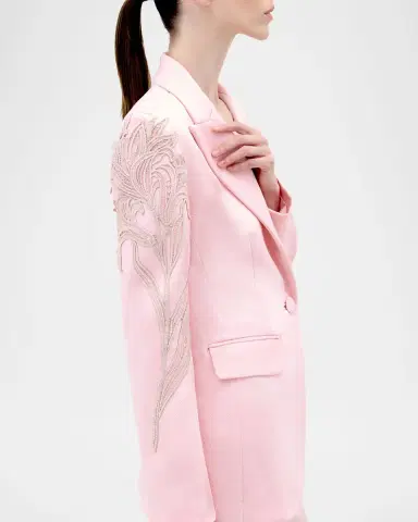 Silvia Tcherassi Rebeca Lace Single-Breasted Jacket | Thumbnail 5