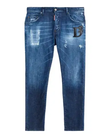 Dsquared2 Men's Slim Distressed Skater Jeans | Thumbnail 1 Dsquared2 Men's Slim Distressed Skater Jeans | Thumbnail 1