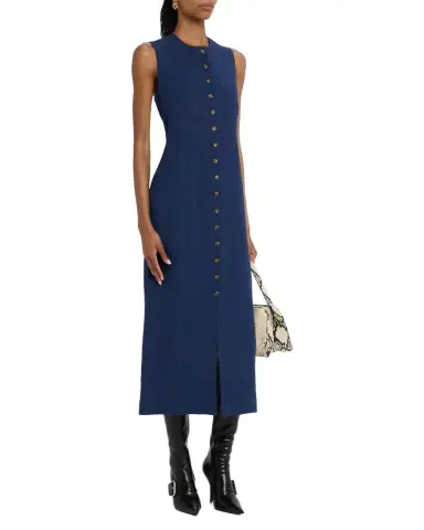 Good Work by Argent x Citizens of Humanity Sleeveless Button-Down Linen Midi Dress | Thumbnail 1
