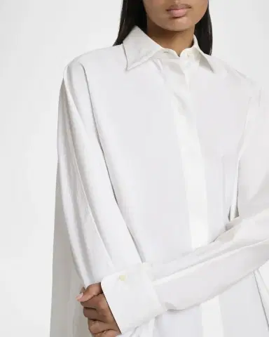Givenchy Curved Sleeve Button-Down Cocoon Shirt | Thumbnail 5 Givenchy Curved Sleeve Button-Down Cocoon Shirt | Thumbnail 5
