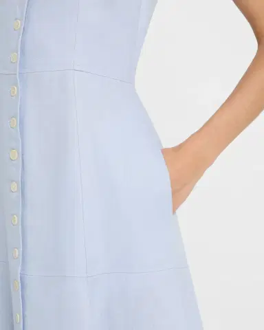 Argent Marcy Sleeveless Linen Twill Midi Dress | Thumbnail 5 Argent Marcy Sleeveless Linen Twill Midi Dress | Thumbnail 5