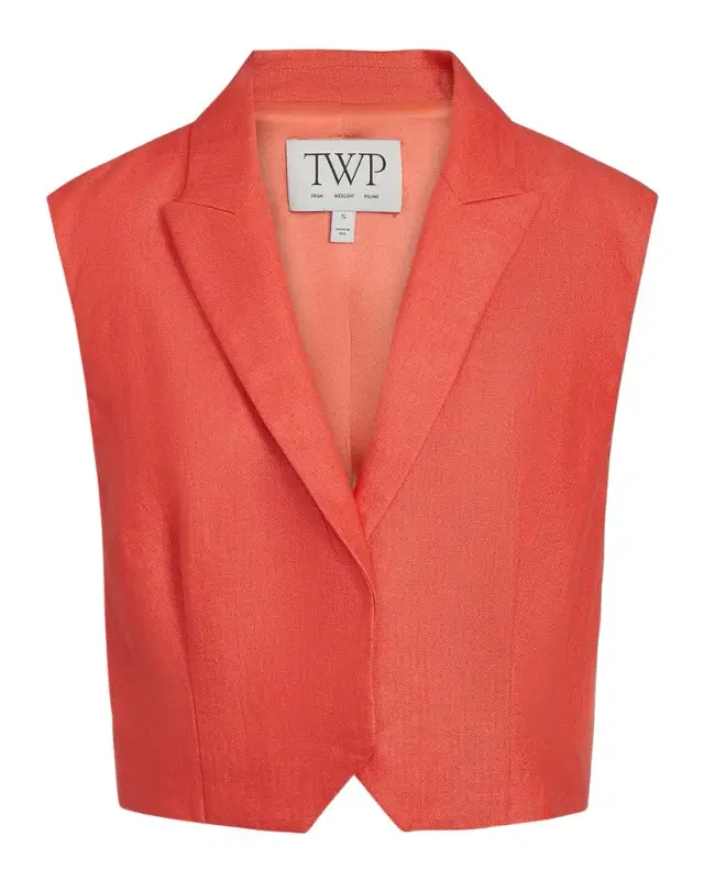 TWP Katie Cotton-Linen Vest