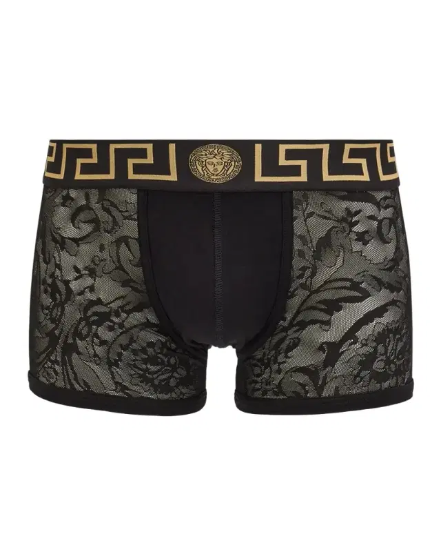 Men 's Baroque Mesh Jacquard Boxer Briefs