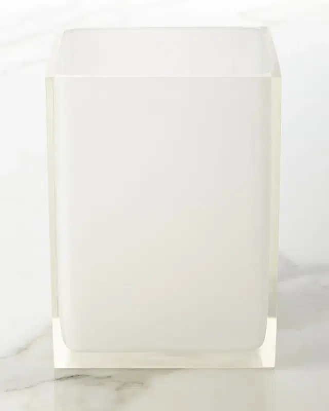 Jonathan Adler White Hollywood Trash Bin