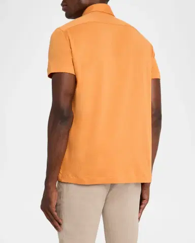 Kiton Men's Cotton Classic-Fit Polo Shirt | Thumbnail 2