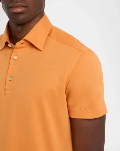 Kiton Men's Cotton Classic-Fit Polo Shirt | Thumbnail 4