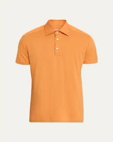 Kiton Men's Cotton Classic-Fit Polo Shirt | Thumbnail 5