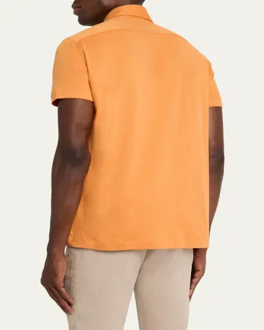 Kiton Men's Cotton Classic-Fit Polo Shirt | Thumbnail 7