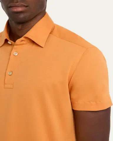 Kiton Men's Cotton Classic-Fit Polo Shirt | Thumbnail 9