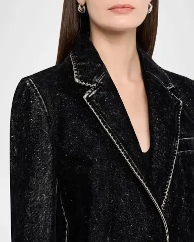Golden Goose Journey Velvet-Effect Jacket | Thumbnail 5 Golden Goose Journey Velvet-Effect Jacket | Thumbnail 5