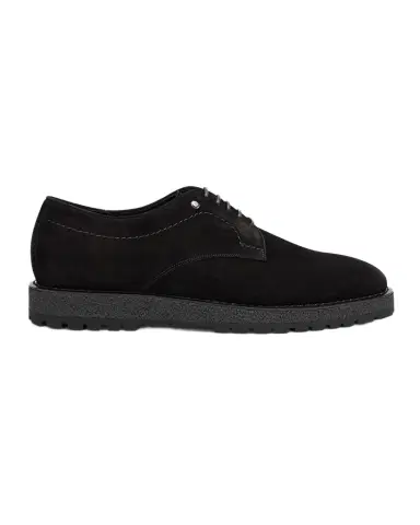 Stefano Ricci Men's Suede Crepe-Sole Derby Sneakers | Thumbnail 1