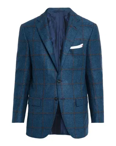 Kiton Men's Soft Cashmere Plaid Sport Coat | Thumbnail 1 Kiton Men's Soft Cashmere Plaid Sport Coat | Thumbnail 1