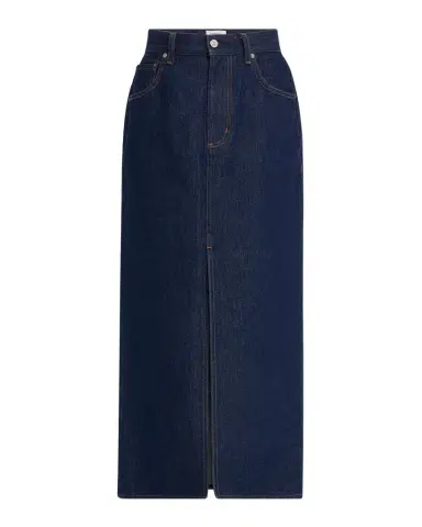 Good Work by Argent x Citizens of Humanity Gwynn Cotton Denim Midi Pencil Skirt | Thumbnail 1