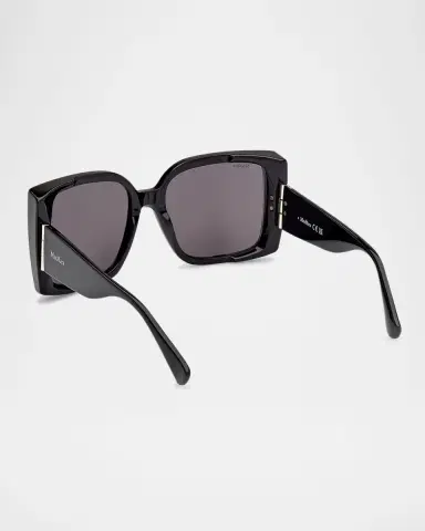 Max Mara Hinge Acetate Square Sunglasses | Thumbnail 2 Max Mara Hinge Acetate Square Sunglasses | Thumbnail 2
