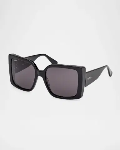 Max Mara Hinge Acetate Square Sunglasses | Thumbnail 3 Max Mara Hinge Acetate Square Sunglasses | Thumbnail 3