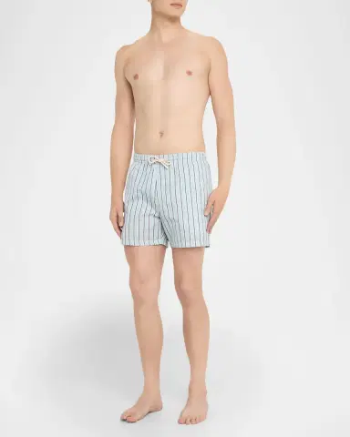 Loro Piana Men 's Daneu Stripe Swim Shorts | Thumbnail 2
