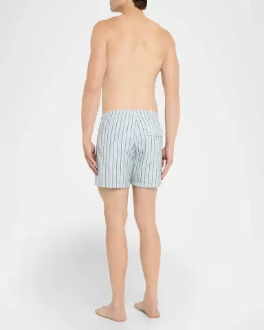 Loro Piana Men 's Daneu Stripe Swim Shorts | Thumbnail 3