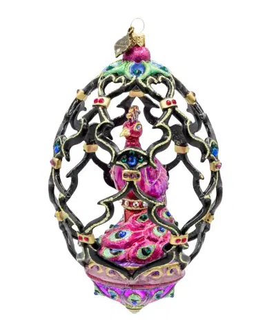 Jay Strongwater Peacock Egg Christmas Ornament | Thumbnail 1
