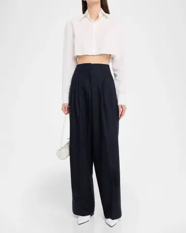 Golden Goose Journey Pinstripe Wool Pants | Thumbnail 4 Golden Goose Journey Pinstripe Wool Pants | Thumbnail 4