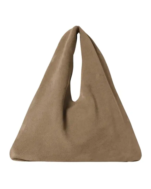 Small Bindle Top-Handle Bag in Plush Suede
