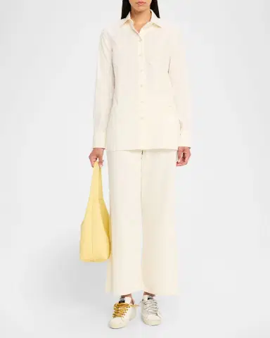 Golden Goose Journey Embroidered Button-Front Shirt | Thumbnail 2