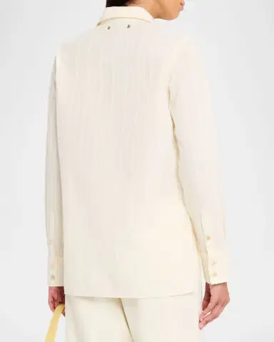 Golden Goose Journey Embroidered Button-Front Shirt | Thumbnail 3