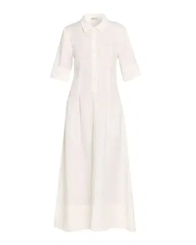SIMKHAI Claudine Linen-Blend Midi Shirtdress | Thumbnail 1 SIMKHAI Claudine Linen-Blend Midi Shirtdress | Thumbnail 1