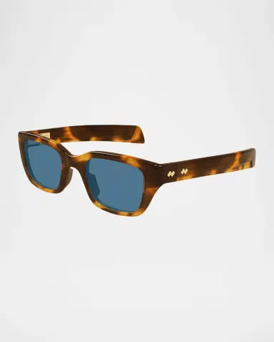 Bottega Veneta Unisex BV1393S Acetate Rectangle Sunglasses | Thumbnail 2 Bottega Veneta Unisex BV1393S Acetate Rectangle Sunglasses | Thumbnail 2