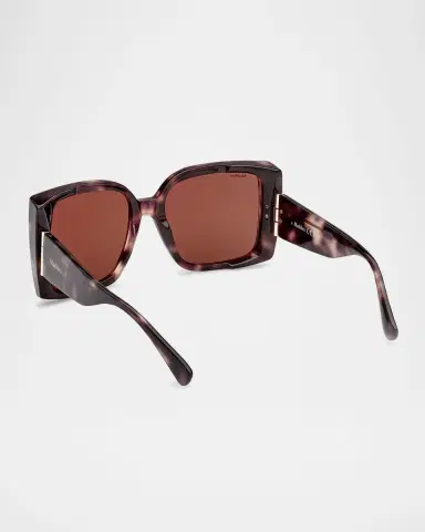 Max Mara Hinge Acetate Square Sunglasses | Thumbnail 2 Max Mara Hinge Acetate Square Sunglasses | Thumbnail 2