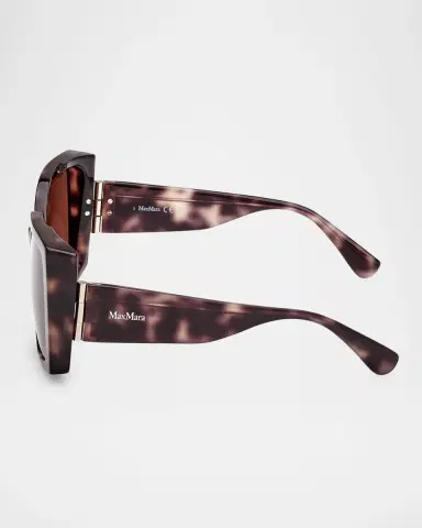 Max Mara Hinge Acetate Square Sunglasses | Thumbnail 4 Max Mara Hinge Acetate Square Sunglasses | Thumbnail 4